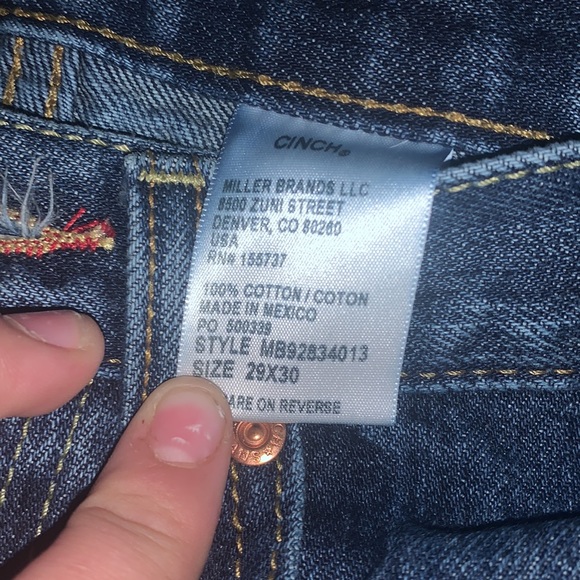 BRAND NEW! CINCH WHITE LABEL JEANS 29/30 - Picture 5 of 5